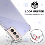 قاب محافظ ژله ای کپسول دار 5 گرمی سامسونگ Clear Tpu Air Rubber Jelly Case For Samsung Galaxy S21 Plus
