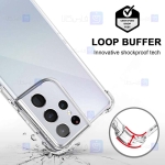 قاب محافظ ژله ای کپسول دار 5 گرمی سامسونگ Clear Tpu Air Rubber Jelly Case For Samsung Galaxy S21 Ultra