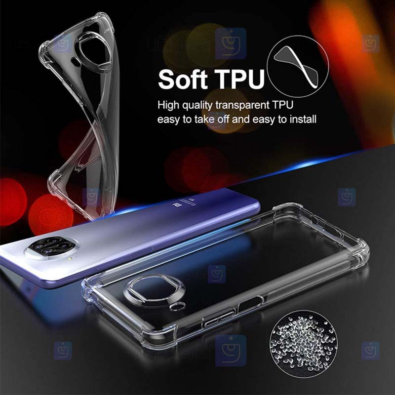 قاب محافظ ژله ای کپسول دار 5 گرمی شیائومی Clear Tpu Air Rubber Jelly Case For Xiaomi Mi 10T Lite 5G