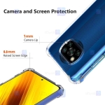 قاب محافظ ژله ای کپسول دار 5 گرمی شیائومی Clear Tpu Air Rubber Jelly Case For Xiaomi Poco X3 NFC