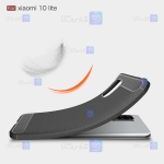 قاب محافظ ژله ای شیائومی Fiber Carbon Rugged Armor Case For Xiaomi Mi 10 Lite 5G Mi10 Youth 5G