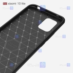 قاب محافظ ژله ای شیائومی Fiber Carbon Rugged Armor Case For Xiaomi Mi 10 Lite 5G Mi10 Youth 5G