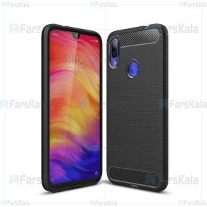 قاب محافظ ژله ای شیائومی Fiber Carbon Rugged Armor Case For Xiaomi Redmi Note 7s