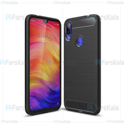 قاب محافظ ژله ای شیائومی Fiber Carbon Rugged Armor Case For Xiaomi Redmi Note 7s