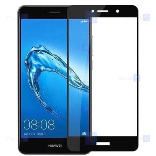 محافظ صفحه نمایش شیشه ای تمام چسب با پوشش کامل هواوی Full Glass Screen Protector For Huawei Y7 2017