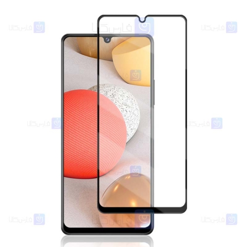 محافظ صفحه نمایش تمام چسب با پوشش کامل سامسونگ Full Glass Screen Protector For Samsung Galaxy A12