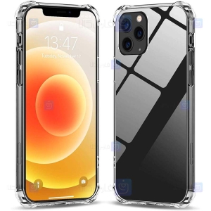 قاب محافظ پشت کریستالی کپسول دار اپل Manger Transparent Air Rubber Case For Apple iPhone 12 Pro Max