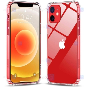 قاب محافظ پشت کریستالی کپسول دار اپل Manger Transparent Air Rubber Case For Apple iPhone 12 mini