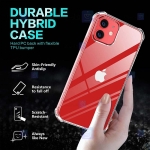 قاب محافظ پشت کریستالی کپسول دار اپل Manger Transparent Air Rubber Case For Apple iPhone 12 mini