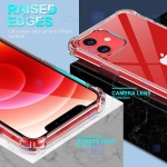 قاب محافظ پشت کریستالی کپسول دار اپل Manger Transparent Air Rubber Case For Apple iPhone 12 mini