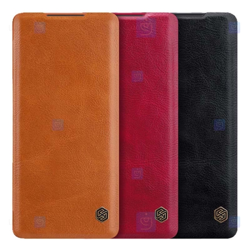 کیف محافظ چرمی نیلکین هواوی Nillkin Qin Case For Huawei Mate 40 Pro Plus