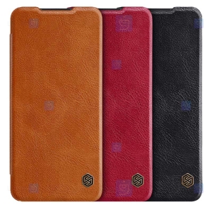 کیف محافظ چرمی نیلکین سامسونگ Nillkin Qin Case For Samsung Galaxy A12