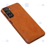 کیف محافظ چرمی نیلکین سامسونگ Nillkin Qin Case For Samsung Galaxy S21 Plus