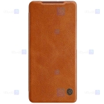 کیف محافظ چرمی نیلکین سامسونگ Nillkin Qin Case For Samsung Galaxy S21 Ultra