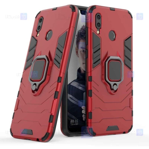 قاب محافظ ضد ضربه انگشتی هواوی Ring Holder Iron Man Armor Case Huawei Honor Play