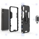 قاب محافظ ضد ضربه انگشتی هواوی Ring Holder Iron Man Armor Case Huawei Honor Play