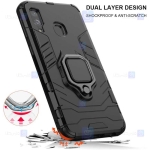 قاب محافظ ضد ضربه انگشتی سامسونگ Ring Holder Iron Man Armor Case Samsung Galaxy A40