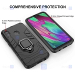 قاب محافظ ضد ضربه انگشتی سامسونگ Ring Holder Iron Man Armor Case Samsung Galaxy A40