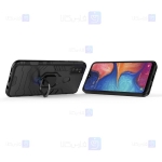 قاب محافظ ضد ضربه انگشتی سامسونگ Ring Holder Iron Man Armor Case Samsung Galaxy M30s