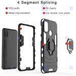 قاب محافظ ضد ضربه انگشتی سامسونگ Ring Holder Iron Man Armor Case Samsung Galaxy M30s