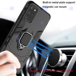 قاب محافظ ضد ضربه انگشتی سامسونگ Ring Holder Iron Man Armor Case Samsung Galaxy S20 plus