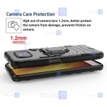 قاب محافظ ضد ضربه انگشتی شیائومی Ring Holder Iron Man Armor Case Xiaomi Poco X3 NFC