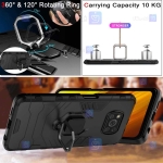 قاب محافظ ضد ضربه انگشتی شیائومی Ring Holder Iron Man Armor Case Xiaomi Poco X3 NFC