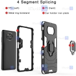 قاب محافظ ضد ضربه انگشتی شیائومی Ring Holder Iron Man Armor Case Xiaomi Poco X3 NFC