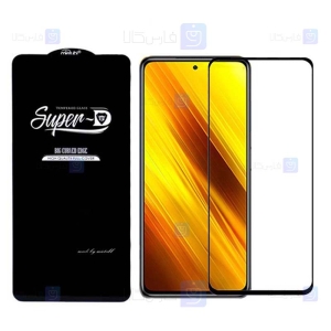 گلس گوشی Xiaomi Poco X3 مدل Super D