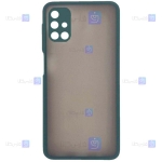 قاب محافظ مات با محافظ لنز سامسونگ Transparent Hybrid Case Samsung Galaxy M51