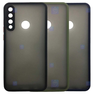 قاب محافظ مات با محافظ لنز هواوی Transparent Hybrid Case With Lens Protector Huawei Y6p 2020