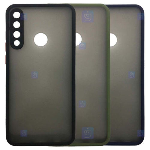 قاب محافظ مات با محافظ لنز هواوی Transparent Hybrid Case With Lens Protector Huawei Y6p 2020