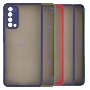 قاب محافظ مات با محافظ لنز هواوی Transparent Hybrid Case With Lens Protector Huawei Y7a