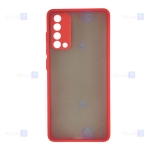 قاب محافظ مات با محافظ لنز هواوی Transparent Hybrid Case With Lens Protector Huawei Y7a