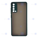 قاب محافظ مات با محافظ لنز هواوی Transparent Hybrid Case With Lens Protector Huawei Y7a