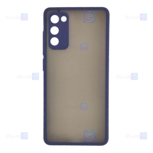 قاب محافظ مات با محافظ لنز سامسونگ Transparent Hybrid Case With Lens Protector Samsung Galaxy A02s