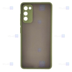 قاب محافظ مات با محافظ لنز سامسونگ Transparent Hybrid Case With Lens Protector Samsung Galaxy A02s