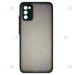 قاب محافظ مات با محافظ لنز سامسونگ Transparent Hybrid Case With Lens Protector Samsung Galaxy A02s