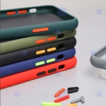 قاب محافظ مات با محافظ لنز سامسونگ Transparent Hybrid Case With Lens Protector Samsung Galaxy A42 5G