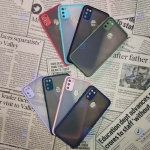 قاب محافظ مات با محافظ لنز سامسونگ Transparent Hybrid Case With Lens Protector Samsung Galaxy M30s