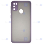 قاب محافظ مات با محافظ لنز سامسونگ Transparent Hybrid Case With Lens Protector Samsung Galaxy M30s