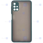 قاب محافظ مات با محافظ لنز سامسونگ Transparent Hybrid Case With Lens Protector Samsung Galaxy M31s