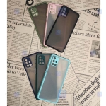 قاب محافظ مات با محافظ لنز سامسونگ Transparent Hybrid Case With Lens Protector Samsung Galaxy M31s