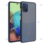 قاب محافظ مات با محافظ لنز سامسونگ Transparent Hybrid Case With Lens Protector Samsung Galaxy M31s