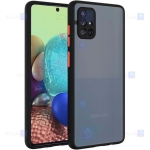 قاب محافظ مات با محافظ لنز سامسونگ Transparent Hybrid Case With Lens Protector Samsung Galaxy M31s