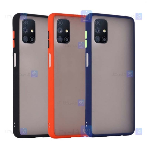 قاب محافظ پشت مات سامسونگ Transparent Hybrid Case Samsung Galaxy M51