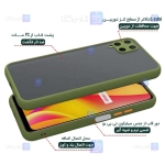 قاب محافظ پشت مات با محافظ لنز سامسونگ Transparent Hybrid Case With Lens Protector Samsung Galaxy A12