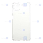 قاب محافظ ژله ای کپسول دار با محافظ لنز سامسونگ Clear Jelly Air Rubber Case With lens Protector For Samsung Galaxy A12