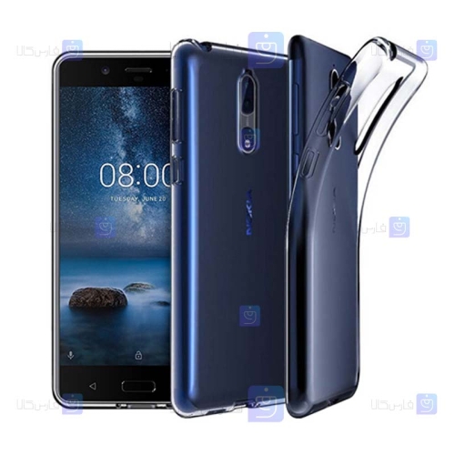 قاب محافظ ژله ای 5 گرمی نوکیا Clear Jelly Case For Nokia 8