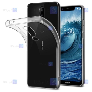 قاب محافظ ژله ای 5 گرمی نوکیا Clear Jelly Case For Nokia X5 / 5.1 Plus